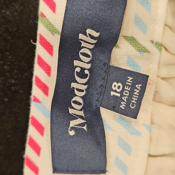 💕MODCLOTH💕 Creative Direction A-Line Skirt ~ White Stripes 18 NWT - Picture 9 of 13